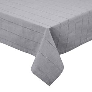 UniQloth Mantel cuadrado rústico de tela resistente 100% algodón, funda de mesa de comedor lavable, ideal para cenas, bodas, día festivo, uso diario, 60 x 60 pulgadas, color gris