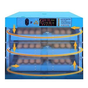 CQZZUY Incubadora de 192 Huevos con volteador automático para incubar Huevos Control de Temperatura y Humedad de la incubadora de Pollos con Pantalla Digital LED Candler