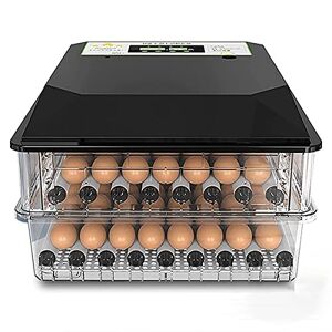CQZZUY Incubadora de Huevos 96-176, máquina automática para Aves de Corral, Control automático de Temperatura y Humedad, Vela LED para incubación de Huevos de Aves de Corral