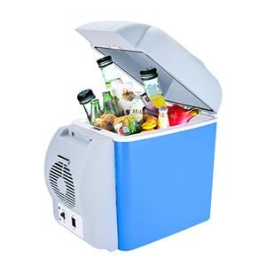 Vbestlife Mini refrigerador, refrigerador termoeléctrico portátil de 7,5 litros, refrigerador y Calentador de Viaje para Conducir, Viajar, Pescar, al Aire Libre
