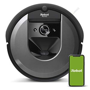 iRobot Roomba i7, Robot Aspiradora Inteligente, Aspiradora Roomba i7 con Conexión Wi-Fi, Contenido: 1 Robot Aspiradora Inalámbrica, Color: Negro