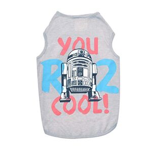 Star Wars Camiseta de perro  You R2 Cool Gray    R2D2 para perros de todos los tamaños, , Gris, Pequeño