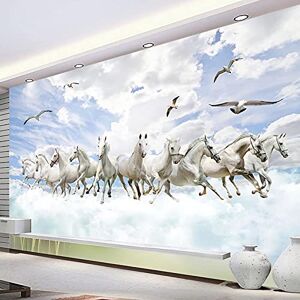 HDHGKYY Papel tapiz con foto 3D, caballo blanco, gaviota, arte, paisaje creativo, TV, Fondo, pintura de pared, estudio, sala de estar, Mural, decoración