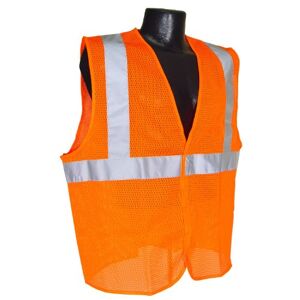 Radians SV2OM3X Class 2 Mesh Safety Vest, Orange, 3 Extra Large by