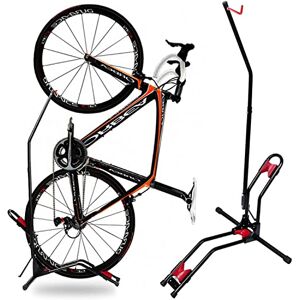 EOCIK Soporte vertical para bicicleta, soporte vertical para bicicleta, soporte de pie para bicicleta, para almacenamiento de bicicletas de montaña o carretera, ahorra espacio, no daña la pared, se adapta a la mayoría de bicicletas de 50 a 60 cm