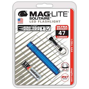 Maglite mag Instrument Solitaire Linterna Led, batería AAA, Azul SJ3A116