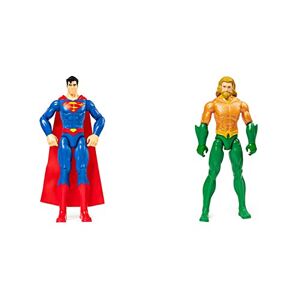 DC Comics DC Universe Figura de Acción de 30 cm de Superman para niños + DC Figura Aquaman 30 cm, Multicolor