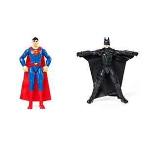 DC Comics DC Universe Figura de Acción de 30 cm de Superman para niños + Batman Película Figura de Acción Coleccionable de 30 cm con alas para niños