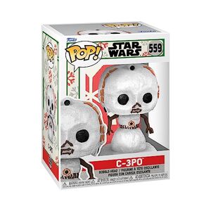 Funko Pop!64335 Star Wars Holiday: C-3PO Snowman, Multicolor