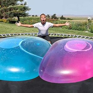 endtry 2 bolas de burbujas inflables de 27 pulgadas, bolas inflables divertidas de juguete, bolas inflables para playa, jardín, para jugar al aire última intervensión en interiores