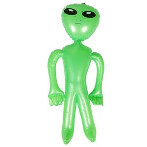 BESPORTBLE Modelo inflable de alienígena de 35 pulgadas para decoraciones de fiestas, fiestas temáticas de alienígenas, cumpleaños, Halloween, Navidad, Pascua (verde)