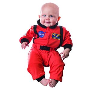 Aeromax Jr. Traje de astronauta con gorra bordada y parches de la NASA, naranja, talla 2/3