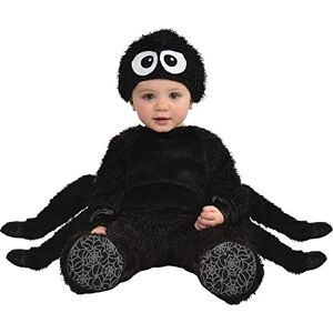 amscan Disfraz de araña negra para niños de 1 a 2 años, 1 unidad