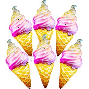 KatchOn Gigante, juego de globos de cono de helado de 37 pulgadas, decoraciones de fiesta de helado, globos de helado para decoraciones de fiesta de cumpleaños de helado, recuerdos de fiesta de helado para decoraciones de fiesta temática de helado