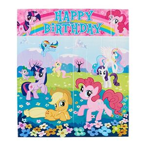 American Greetings Kit de decoración de Pared para escenarios   Colección My Little Pony Friendship   Cumpleaños