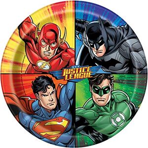 Unique Justice League Dinner Plates, 8ct