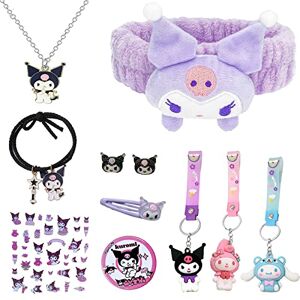 JADOUR My Melody Accessories Diadema con llavero kuromii Cinnamorolll Stuff Lindos accesorios para niñas anime (KUROMl)