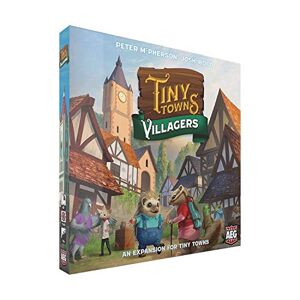AEG , Tiny Towns Villagers Expansion (ALD07073), 1-6 Players, 10 min Setup 45 min for Ages 14 and Up, Cleverly Plan Construct a Thriving Town That is Expanding