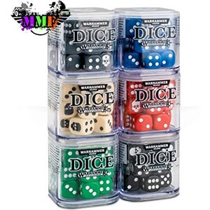 Games Workshop (Black) Citadel 12mm Dice Set New Warhammer 40k Citadel 40000