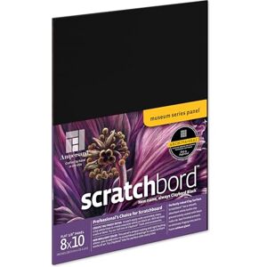 Panel de arte para rayar de la serie Museum Scratchbord, perfil plano de 1/8 pulgadas, 8 x 10 pulgadas Panel de arte para rayar de la serie Museum Scratchbord, perfil plano de 1/8 pulgadas, 8 x 10 pulgadas