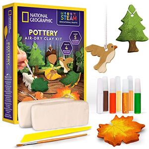 Blue Marble NATIONAL GEOGRAPHIC Kit de artes y manualidades de arcilla para modelar, arcilla seca al aire para niños, kit de manualidades con 2 libras. arcilla, herramienta de esculpir, pinturas y más, haz tus propias creaciones de arcilla, adornos y otra Blue Marble NATIONAL GEOGRAPHIC Kit de artes y manualidades de arcilla para modelar, arcilla seca al aire para niños, kit de manualidades con 2 libras. arcilla, herramienta de esculpir, pinturas y más, haz tus propias creaciones de arcilla, adornos y otra