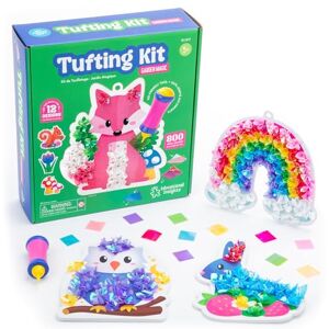 Educational Insights Tufting Kit Artes y manualidades para niños, crea proyectos sin líos, juego de actividades sensoriales para niños pequeños, suministros de tela, regalo creativo, niñas y niños a Educational Insights Tufting Kit Artes y manualidades para niños, crea proyectos sin líos, juego de actividades sensoriales para niños pequeños, suministros de tela, regalo creativo, niñas y niños a