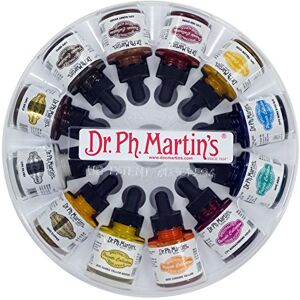 Dr. Ph. Martin's Spectralite Private Collection Juego de pinturas acrílicas líquidas (juego 3) acrílicas, 1.0 oz, set de 3 colores, 1 juego de 12 botellas Dr. Ph. Martin's Spectralite Private Collection Juego de pinturas acrílicas líquidas (juego 3) acrílicas, 1.0 oz, set de 3 colores, 1 juego de 12 botellas