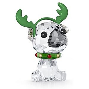 Swarovski 's Holiday Cheers Christmas Pug Ornamento en Tono Dorado, Cristales Blancos, Rojos y Verdes, Parte de la colección Holiday Cheers Swarovski 's Holiday Cheers Christmas Pug Ornamento en Tono Dorado, Cristales Blancos, Rojos y Verdes, Parte de la colección Holiday Cheers