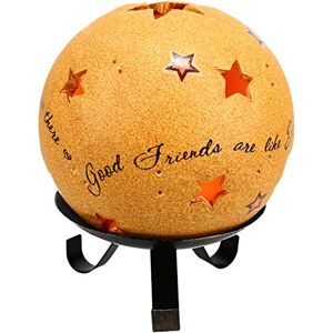 Pavilion Gift Company Comfort Candles Portavelas de 12,7 cm de diámetro con Estrellas, Buenos Amigos Pavilion Gift Company Comfort Candles Portavelas de 12,7 cm de diámetro con Estrellas, Buenos Amigos