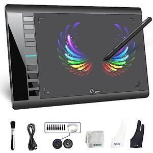 UGEE Tableta gráfica M708, tableta de dibujo de área activa grande de 10 x 6 pulgadas con 8 teclas de acceso rápido, lápiz de 8192 niveles, tabletas gráficas M708 para pintar, creación de arte digital, boceto UGEE Tableta gráfica M708, tableta de dibujo de área activa grande de 10 x 6 pulgadas con 8 teclas de acceso rápido, lápiz de 8192 niveles, tabletas gráficas M708 para pintar, creación de arte digital, boceto