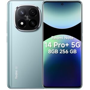 XIAOMI Redmi Note 14 Pro+ 5G – Smartphone 8GB RAM 256GB ROM Azul Escarcha AMOLED de 6.67" 120Hz Snapdragon 7s Gen 3 Cámara Principal 200MP Batería 5110mAh con Carga rápida 120W XIAOMI Redmi Note 14 Pro+ 5G – Smartphone 8GB RAM 256GB ROM Azul Escarcha AMOLED de 6.67" 120Hz Snapdragon 7s Gen 3 Cámara Principal 200MP Batería 5110mAh con Carga rápida 120W