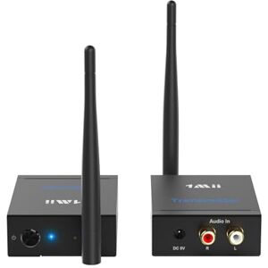 1Mii Transmisor Receptor Inalámbrico Audio Set, 2,4 GHz Emisor Receptor RCA Salida/Entrada Música HiFi de TV/PC a Subwoofer/Altavoz Activo/Estéreo/CD, Baja Latencia, Largo Alcance 100m 1Mii Transmisor Receptor Inalámbrico Audio Set, 2,4 GHz Emisor Receptor RCA Salida/Entrada Música HiFi de TV/PC a Subwoofer/Altavoz Activo/Estéreo/CD, Baja Latencia, Largo Alcance 100m