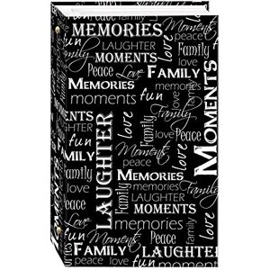 Pioneer álbumes de Fotos stc-46/BR 3-Ring álbum de Fotos, Contemporáneo, Black & White Words, 1 Pioneer álbumes de Fotos stc-46/BR 3-Ring álbum de Fotos, Contemporáneo, Black & White Words, 1