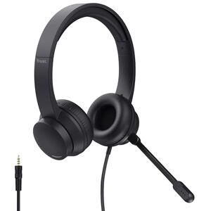 Trust Ayda Audífonos con Cable Auxiliar 3.5mm para PC – Auriculares de Oficina con Micrófono Plegable, Diadema Ajustable, Diseño Ligero y Control de Volumen, para Skype, Teams y Zoom Trust Ayda Audífonos con Cable Auxiliar 3.5mm para PC – Auriculares de Oficina con Micrófono Plegable, Diadema Ajustable, Diseño Ligero y Control de Volumen, para Skype, Teams y Zoom