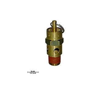Bedford Precision 29-941 Válvula de seguridad de alivio de aire, 110 PSI, repuesto para Graco/Binks/Devilbiss 159-02R Bedford Precision 29-941 Válvula de seguridad de alivio de aire, 110 PSI, repuesto para Graco/Binks/Devilbiss 159-02R