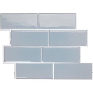 Smart Tiles 5 hojas de 29.46 x 21.34 cm, calcomanía 3D para despegar y pegar azulejos para cocina, baño, azulejos de pared Smart Tiles 5 hojas de 29.46 x 21.34 cm, calcomanía 3D para despegar y pegar azulejos para cocina, baño, azulejos de pared