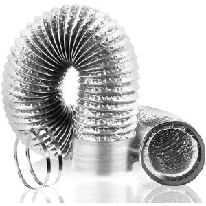 CEJGXOZ Conducto de Escape Portátil con 2 Pinzas de Tubería, Manguera de Ventilación de 6 Pulgadas, 10 Pies, Tubo de Ventilación Flexible de Pvc y Aluminio, Protección Multicapa, para HVAC/Calefacción/Escape CEJGXOZ Conducto de Escape Portátil con 2 Pinzas de Tubería, Manguera de Ventilación de 6 Pulgadas, 10 Pies, Tubo de Ventilación Flexible de Pvc y Aluminio, Protección Multicapa, para HVAC/Calefacción/Escape