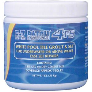 E-Z Patch 4 F.s. Reparación de lechada de azulejos blancos (juego rápido) 1 libra. E-Z Patch 4 F.s. Reparación de lechada de azulejos blancos (juego rápido) 1 libra.