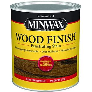 Minwax 70014444 Wood Finish Penetrating Stain, quart, Jacobean Minwax 70014444 Wood Finish Penetrating Stain, quart, Jacobean