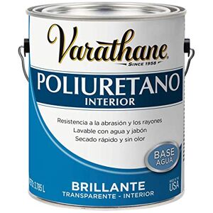 Rust-Oleum Varathane Poliuretano de Interior Base Agua brillante galon 3.785 lt, protección avanzada para proyectos de madera de interior Rust-Oleum Varathane Poliuretano de Interior Base Agua brillante galon 3.785 lt, protección avanzada para proyectos de madera de interior