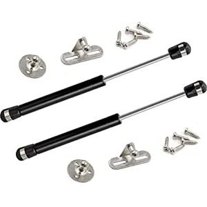 priaolker Bisagra de gas de 200 N/45 libras, 20 cm de largo, soporte de elevación de seguridad, amortiguador de gas, soporte de cubierta suave abierta e inferior y amortiguador. Cabezal de goma telescópico para puerta de gabinete, soporte de resorte de ga priaolker Bisagra de gas de 200 N/45 libras, 20 cm de largo, soporte de elevación de seguridad, amortiguador de gas, soporte de cubierta suave abierta e inferior y amortiguador. Cabezal de goma telescópico para puerta de gabinete, soporte de resorte de ga