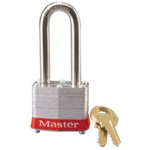 Master Lock 3LHRED Candado Laminado con Gancho Largo de 51 mm, 40 mm Master Lock 3LHRED Candado Laminado con Gancho Largo de 51 mm, 40 mm