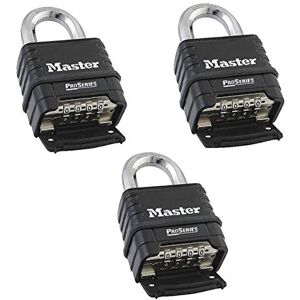 Master Lock MasterLock 1178D Candado de combinación, cuerpo fundido a presión, paquete de 3 unidades/negro/plateado (llave diferente) Master Lock MasterLock 1178D Candado de combinación, cuerpo fundido a presión, paquete de 3 unidades/negro/plateado (llave diferente)