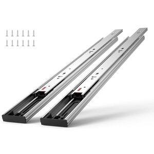 VEVOR 6 pares de guías de cajón de cierre suave de 24 pulgadas, 14, 16, 18, 20, 22, 24 pulgadas, rieles de montaje lateral resistentes, extensión completa, deslizadores de cajón sin ruido, capacidad VEVOR 6 pares de guías de cajón de cierre suave de 24 pulgadas, 14, 16, 18, 20, 22, 24 pulgadas, rieles de montaje lateral resistentes, extensión completa, deslizadores de cajón sin ruido, capacidad