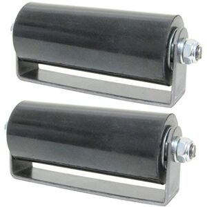 Door Hardware Rodillo guía de puerta corredera de 6 pulgadas, rodillo de goma duro con tornillo de eje extraíble, par #PGS18 Door Hardware Rodillo guía de puerta corredera de 6 pulgadas, rodillo de goma duro con tornillo de eje extraíble, par #PGS18