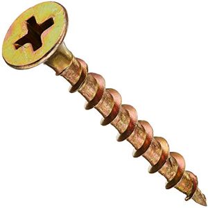 Hillman The Group 47671 Tornillo de madera multiusos de 6 pulgadas x 1-1/4 pulgadas con accionamiento Phillips, 1 libra, amarillo Hillman The Group 47671 Tornillo de madera multiusos de 6 pulgadas x 1-1/4 pulgadas con accionamiento Phillips, 1 libra, amarillo