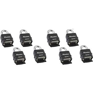 Master Lock MasterLock 1178D Candado de combinación, cuerpo fundido a presión, paquete de 8 unidades, negro/plateado (llave diferente) Master Lock MasterLock 1178D Candado de combinación, cuerpo fundido a presión, paquete de 8 unidades, negro/plateado (llave diferente)