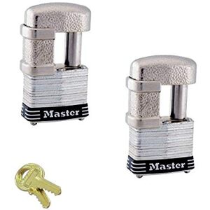 Master Lock 2 candados con llave similar y multiuso con 4 llaves, 37KA-2 Master Lock 2 candados con llave similar y multiuso con 4 llaves, 37KA-2