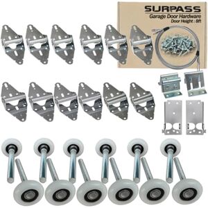 SURPASS Kit de herramientas para puerta de cochera, rodillo/bisagra/soporte superior/cuerda de alambre (para puertas de cochera de 8 pies de altura) SURPASS Kit de herramientas para puerta de cochera, rodillo/bisagra/soporte superior/cuerda de alambre (para puertas de cochera de 8 pies de altura)