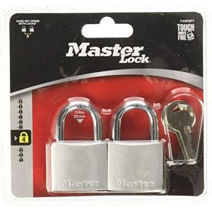 Master Lock 740T Juego de Candados Metálicos Económicos de 38 mm de Ancho, 2 Piezas Master Lock 740T Juego de Candados Metálicos Económicos de 38 mm de Ancho, 2 Piezas